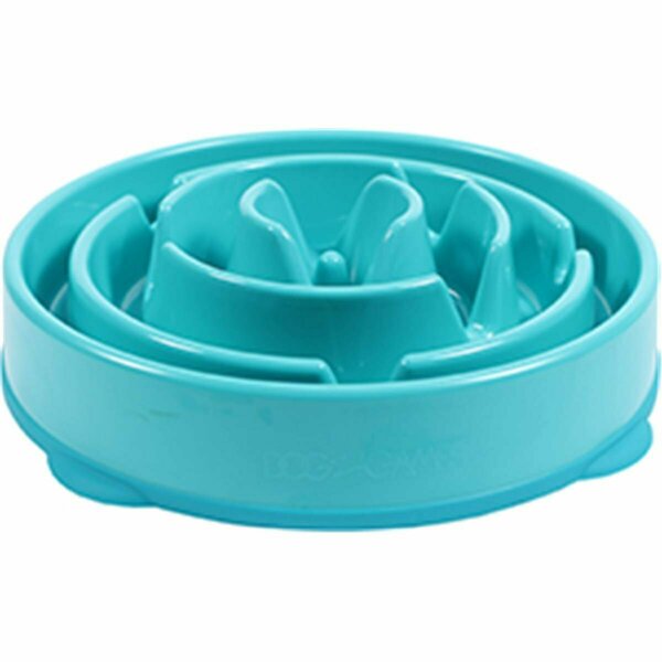 Kyjen Dog Games Drop Slo- Bowl Slow Feed- Teal - Large 203279